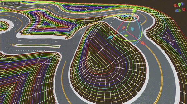 terrain smoothing debug visuals